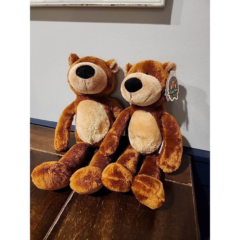 Chelsea Teddy Bear Plush Wild Bunch Collegiate Stuffed Brown‎ Tag 12" NWT Lot